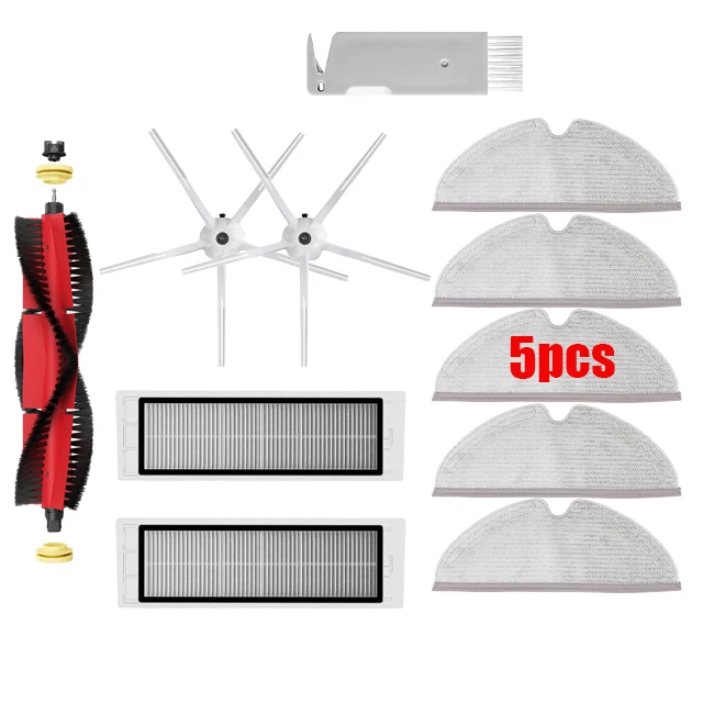 Voor XiaoMi Roborock s5 Max s6 MaxV s6 Pure Vacuüm Onderdelen Watertank Stof Box HEPA Filter Hoofdborstel Mop Doek Zijborstel