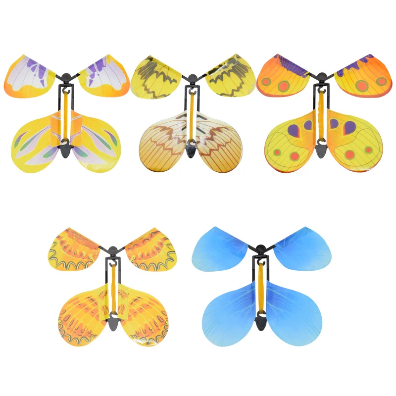 5pc  Magic Flying Butterfly Small Magic Fun Surprise Joke Children's Toys Surprise Flying Butterfly