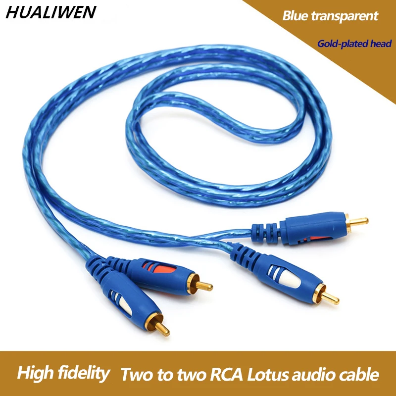 

2RCA to 2 RCA Male to Male Audio Cable Gold-Plated RCA Audio Cable 1.5m 3m 5m for Home Theater DVD TV Amplifier CD Soundbox