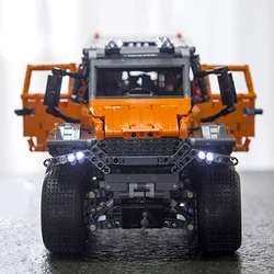 Mould King 13088 APP Remote Control Off-Road Avtoros Shaman 8x8 Siberia Vehicle Tech Series Car Building Block Brick Boy Gift