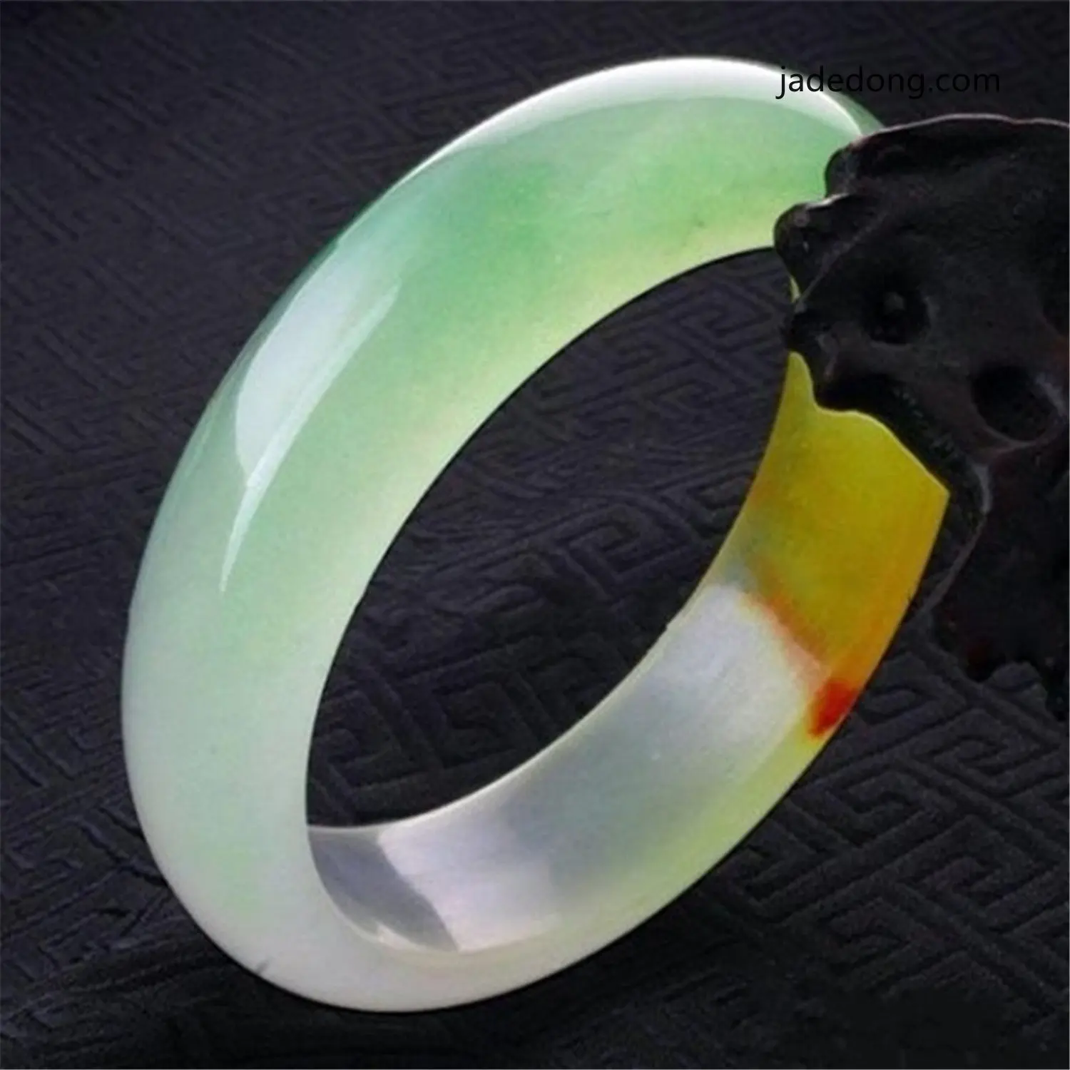Natural Beautiful Emerald 3 Colors Green Women Jade Bangle Bracelet Morther Gift Gemstone Jewelry Jadeite Jade image 4
