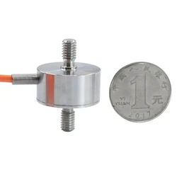 Flat Force Sensor Mini Capsule Transducer Compression Tension 50KG 500KG Thread Rod Small Size Membrane Box Load Cell