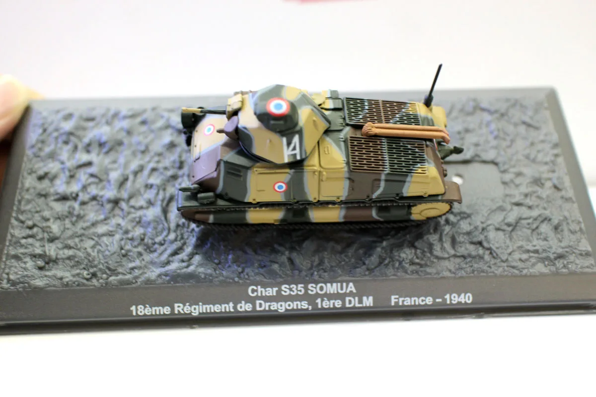 جديد Altaya 1:72 مقياس Char S35 SOMUA 18 Eme فوج دي التنين 1ere DLM فرنسا 1940 تانك Diecast لجمع