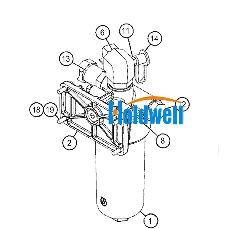 

Holdwell Oil Filter Assy 322-3154 for Caterpillar CAT Loader 2384C 2484C 559C 579C