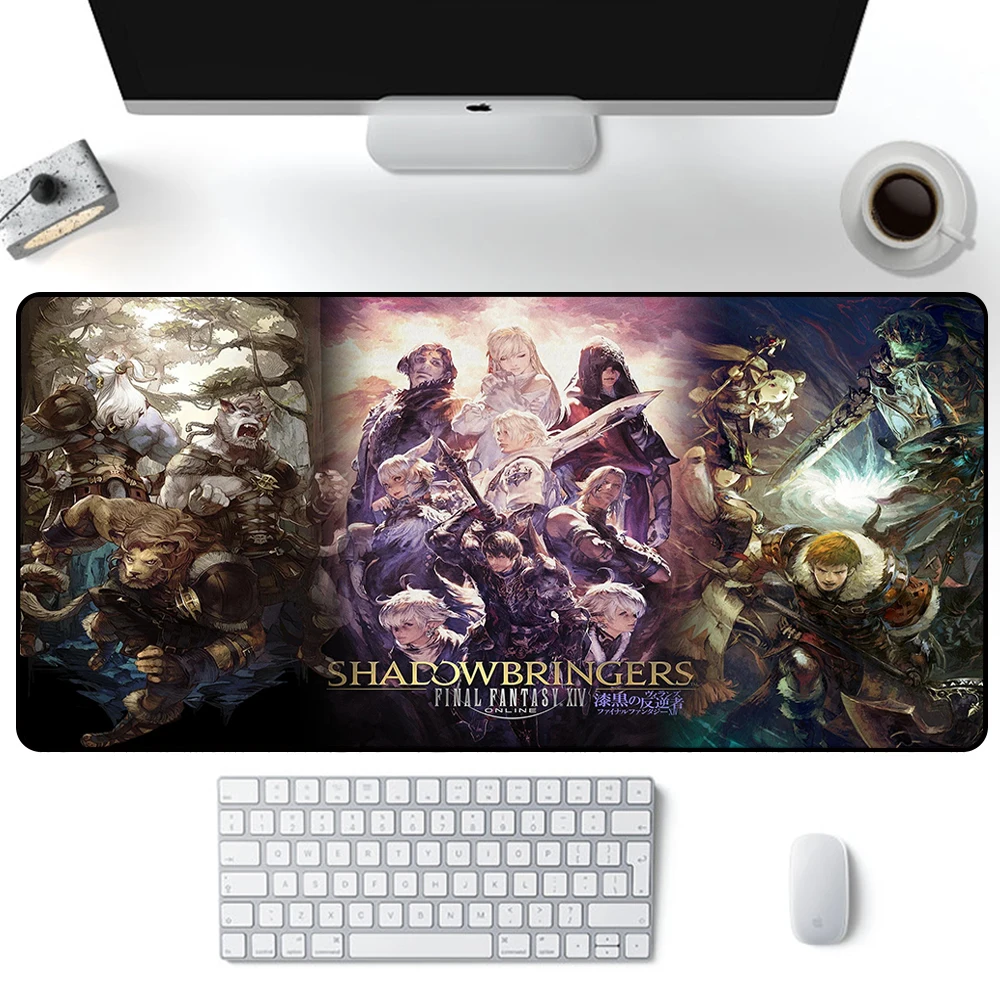 Final Fantasy XIV Online Mouse Pad Large Gaming Mousepad PC Gamer XXL Computer Mouse Mat Keyboard Mat Desk Pad Laptop Mausepad