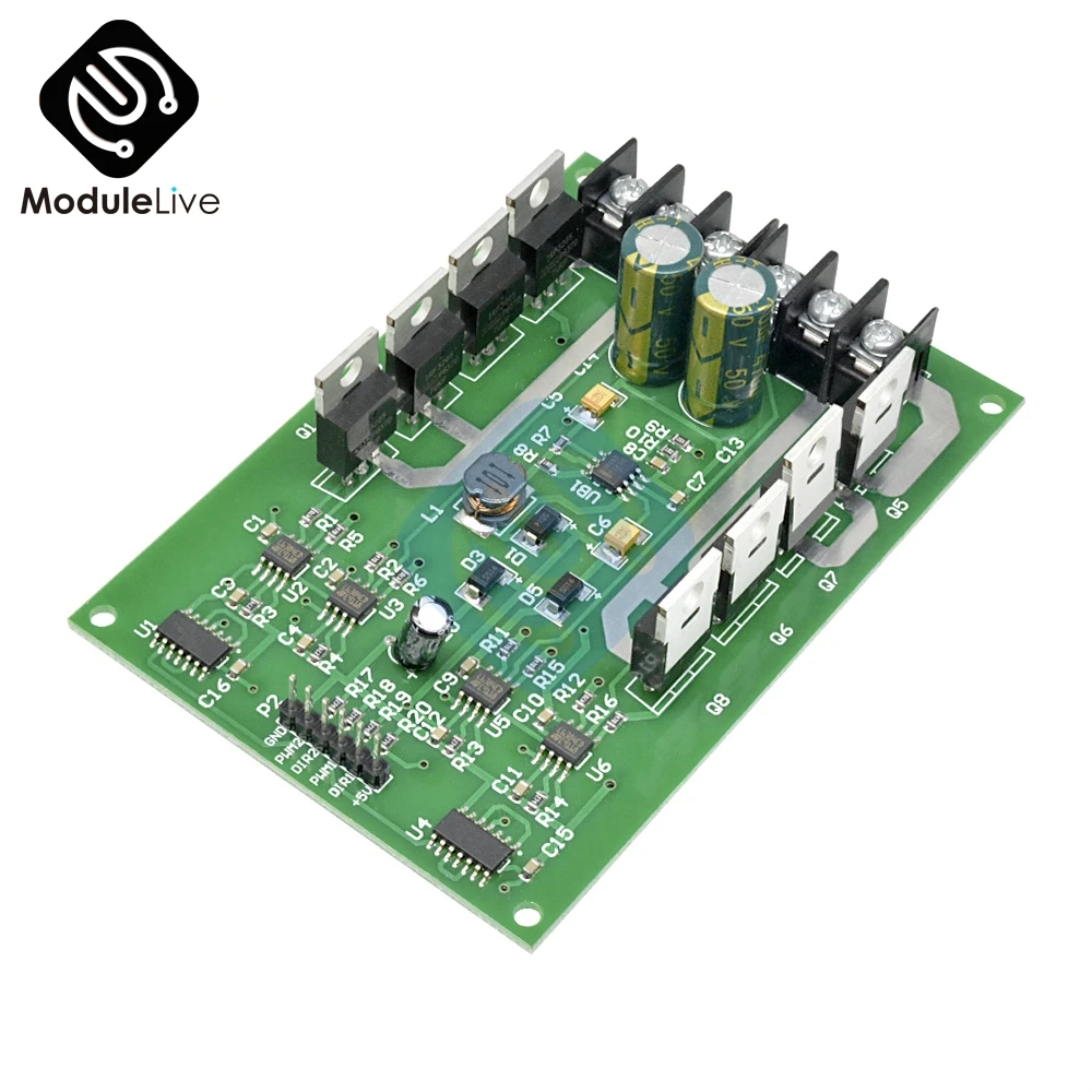 10A Peak 30A Dual Channel 2-CH DC Motor Driver Board Module High Power H Bridge DC 3-36V Strong Braking Function Drive