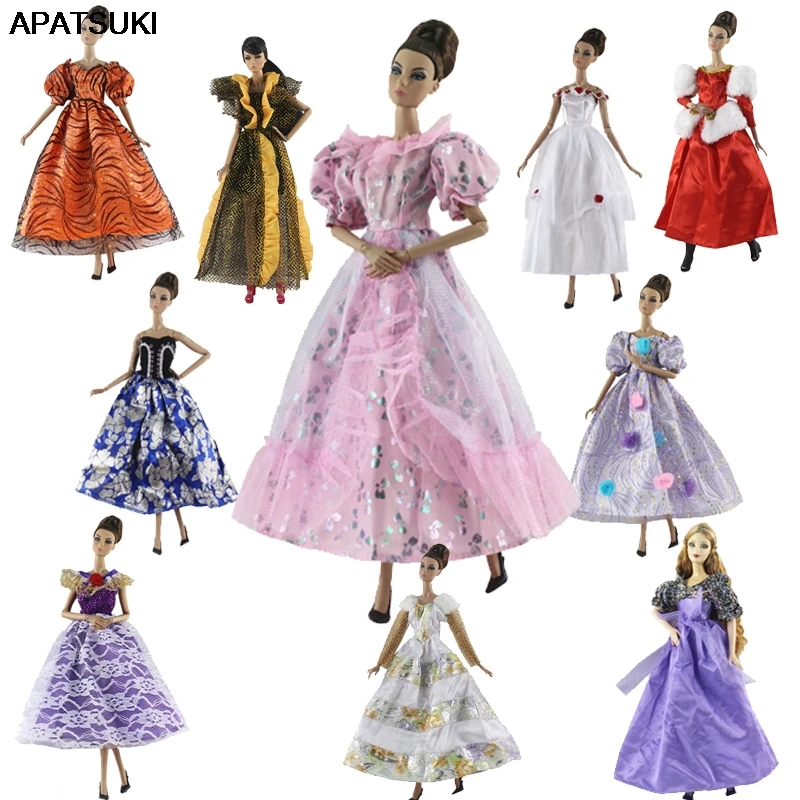 Vestidos de Fiesta de noche para muñeca Barbie, ropa para muñeca BJD 1:6, estilo mixto, a la moda, accesorios para muñecas BJD 1/6