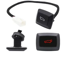 1 Pcs Universal Car Rear Trunk Switch Luggage Door switch power liftgate switch Light with Red Light Open Button trunk sensor