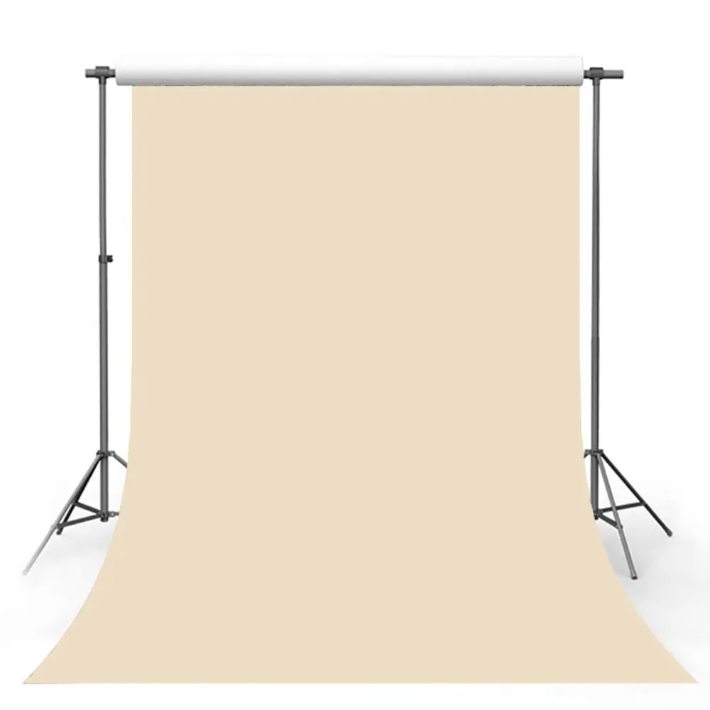 Mocsicka Beige Solid Color Photography Backdrop Kids Adult Art Portrait Photo Background Newborn Baby Shower Studio Photoozne