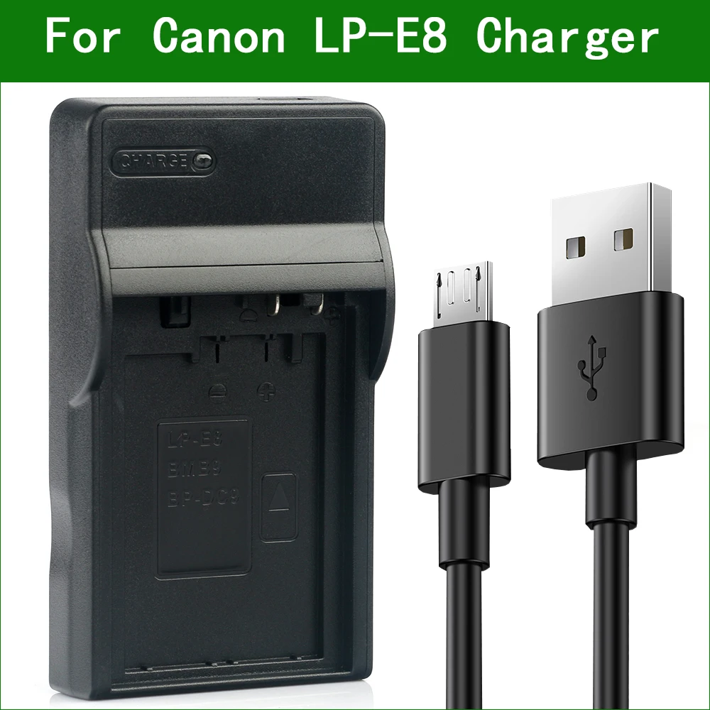 LP-E8 LP E8 LC-E8 LC-E8E Camera Battery Charger For Canon EOS 550D 600D 650D 700D Kiss X4 X5 X6i X7i Rebel T2i T3i T4i T5i