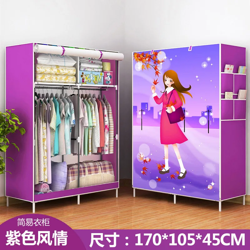 Simple Wardrobe Cloth Wardrobe Single Small Wardrobe Dormitory Wardrobe Dust Closed Simple Modern Special Offer