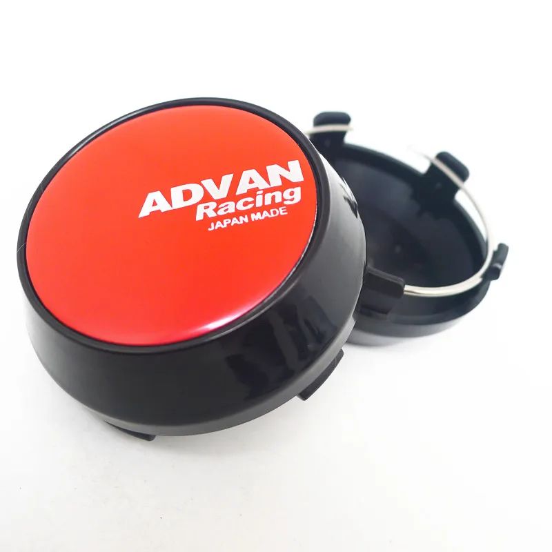 4pcs For 60mm 56mm Advan Racing Car Wheel Hub Rim Center Cap Cover 45mm Badge Emblem Sticker