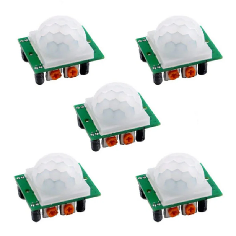 5 Stks/partij Motion Sensor Module SR501 HC-SR501 Pas Ir Pyro-elektrische Infrarood Pir Motion Sensor Module Voor Arduino Diy Kit
