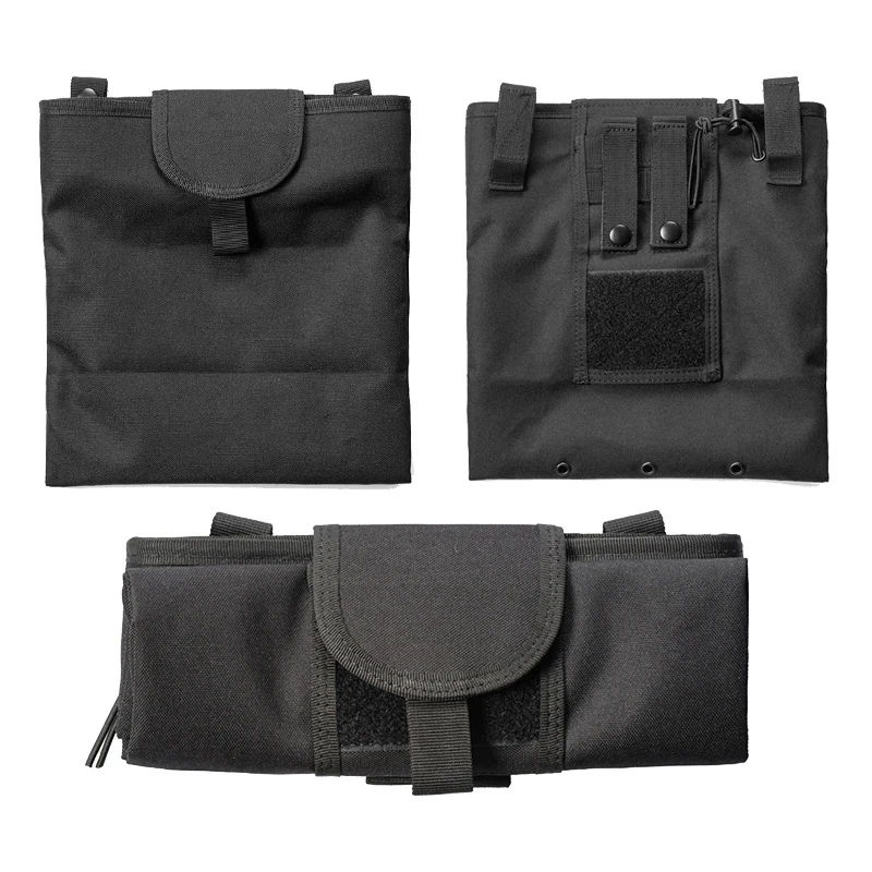 Tactical Molle Dump Drop Pouch pieghevole con coulisse Magazine Pouch Recovery Mag Storage Bag accessori per la caccia softair