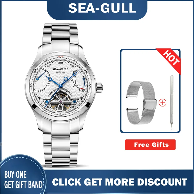 Seagull Watches Mens 2021 Top Brand Luxury Explorer Seiko Automatic Mechanical Wristwatches for M163S