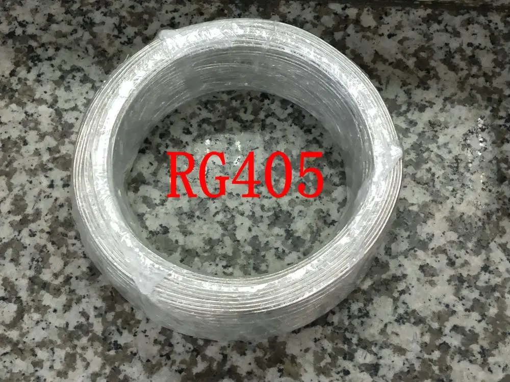 5M/10M /50m/200M RF RG405 Coaxial Cable Connector Semi-rigid Flexible RG-405 Coax Pigtail