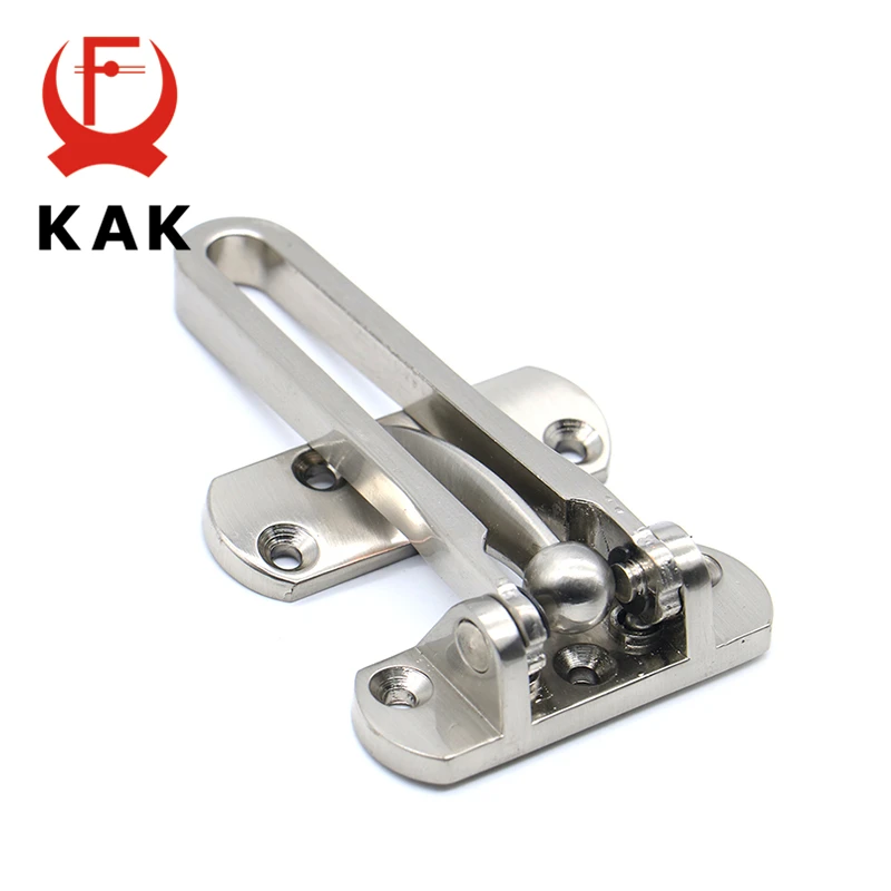 

KAK Zinc Alloy Hasp Latch Lock Door Chain Anti-theft Clasp Window Cabinet Locks Tools For Home Hotel Security Door Lock Hardware