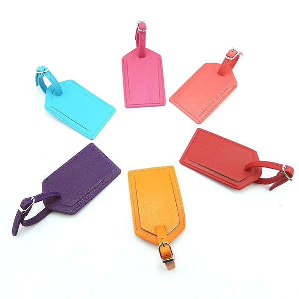 Leather Luggage Tag Travel Suitcase Name Address ID Baggage Label Address Holder Portable Boarding Tags Travel Accessories