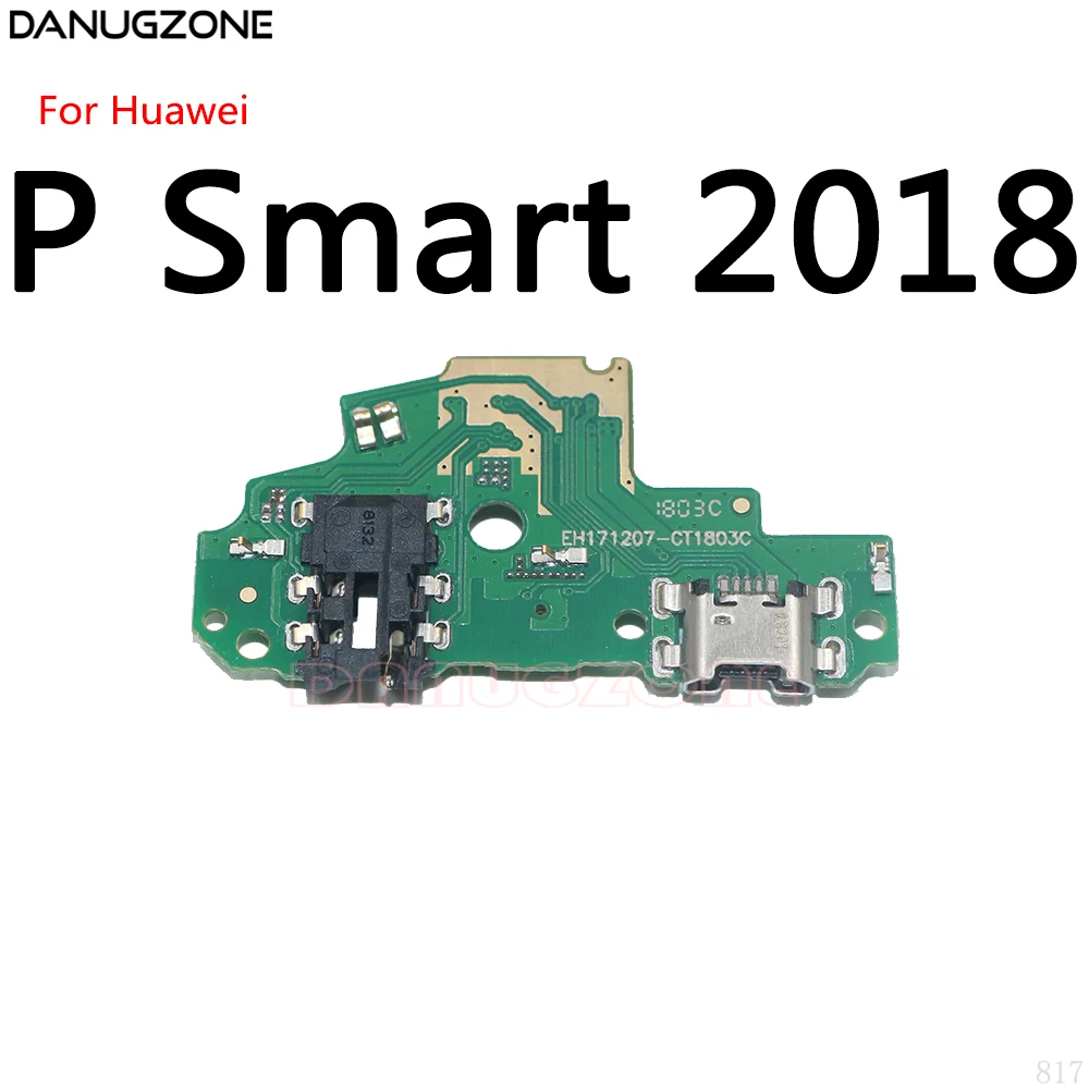 USB Charging Dock Port Socket Jack Connector Charge Board Flex Cable For Huawei P Smart Plus 2019 2018 S Z / P Smart Pro + 2019