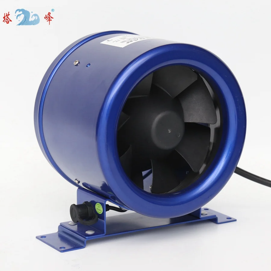 Ventola per condotto di controllo continuo giri/min da 250 mm di diametro Ventola in linea per ventilazione di scarico silenziosa da 10 pollici 150 W