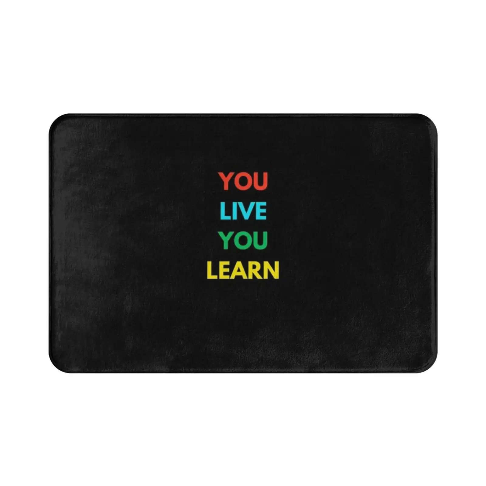 Vous vivez-vous apprendre tapis tapis tapis coussin doux Motivation optimiste optimisme Inspiration inspirante grandeur célèbre