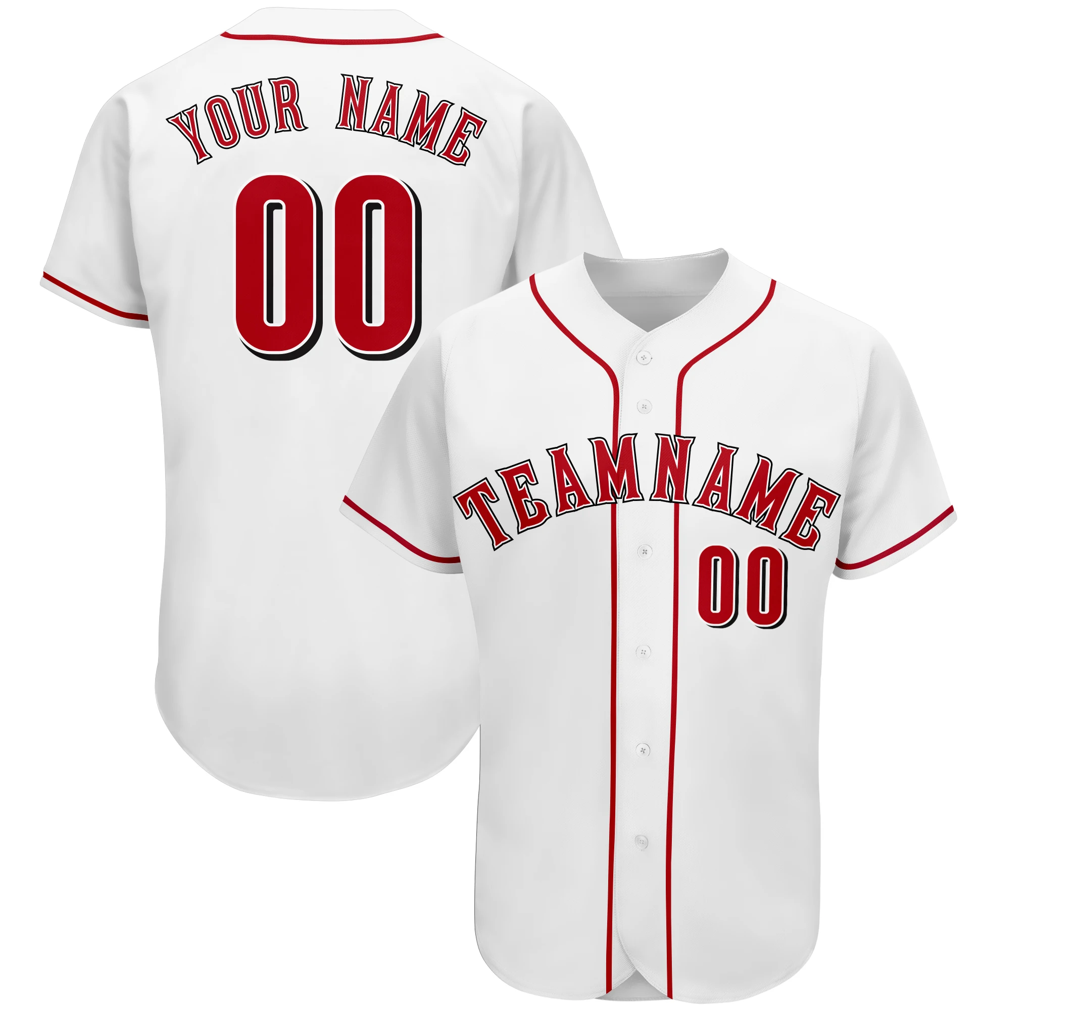 Custom Printed Baseball Jerseys Athlete's Uniforms Sublimated Shirts for Men Women Kids, Add Team Name Number