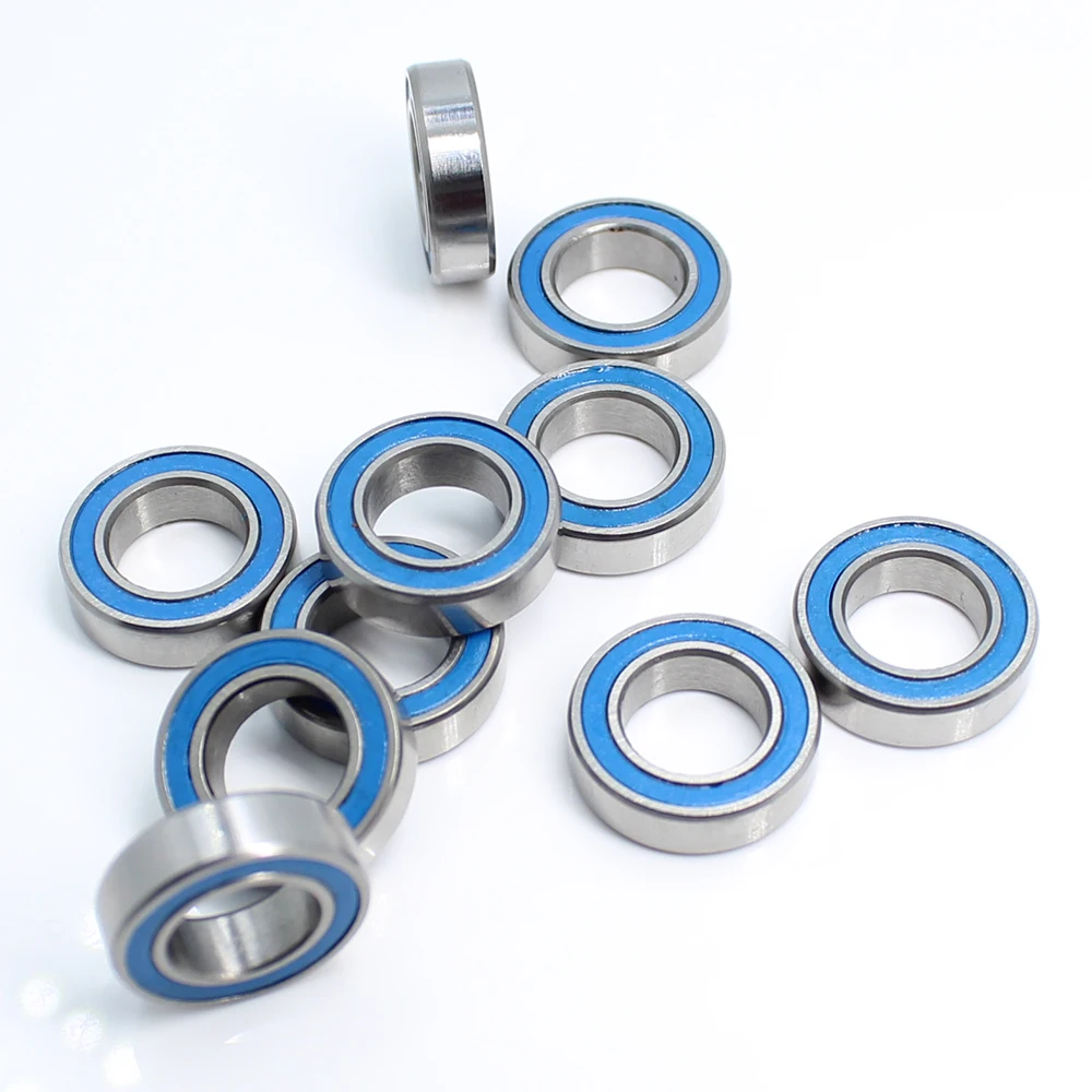 

MR148RS Bearing ABEC-3 (10PCS) 8X14X4 mm Miniature MR148 - 2RS RU Ball Bearings Blue Sealed For Axial SCX10 II