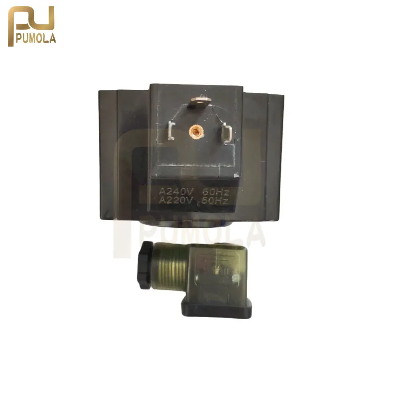 Katup Solenoid Hidrolik Koil Tipe Persegi Ukuran Lubang Dalam 26Mm Panjang/Tinggi 48Mm AC220V Ganti untuk MFJ12-54YC