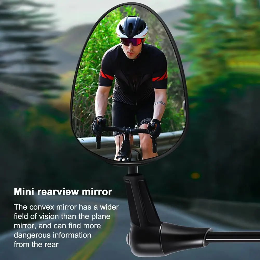 Aging-resistant Rearview Mirror High Hardness Foldable In-mold 360 Rotation Adjustable Cycling Rear View Mirror