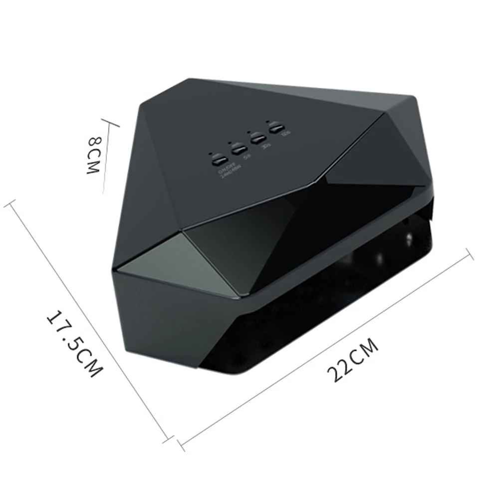 LED Gel Polish Curing Lamp UV Nageldroger Diamantvorm Curing Lamp Machine voor UV Gel Nagellak 48W