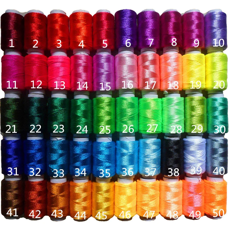 Multicolor Ice Silk embroidery thread, cross stitch embroidery thread, 50 pcs/lot, 12 g/pcs