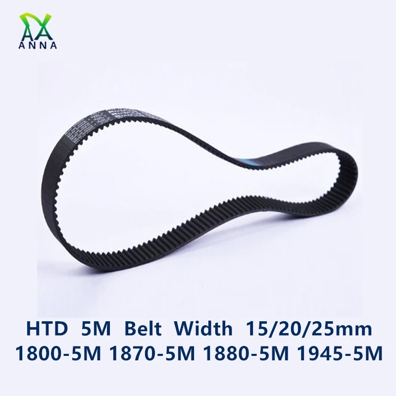 

HTD 5M synchronous Timing belt C=1800/1870/1880/1945 width 15/20/25mm Teeth 360 374 376 389 HTD5M 1800-5M 1870-5M 1880-5 1945-5M