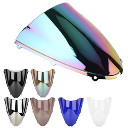 Motorcycle Windshield Double Bubble Windscreen For Kawasaki Ninja ZX6R ZX-6R 2005 2006 2007 2008 & ZX636 2005-2006 ABS Plastic