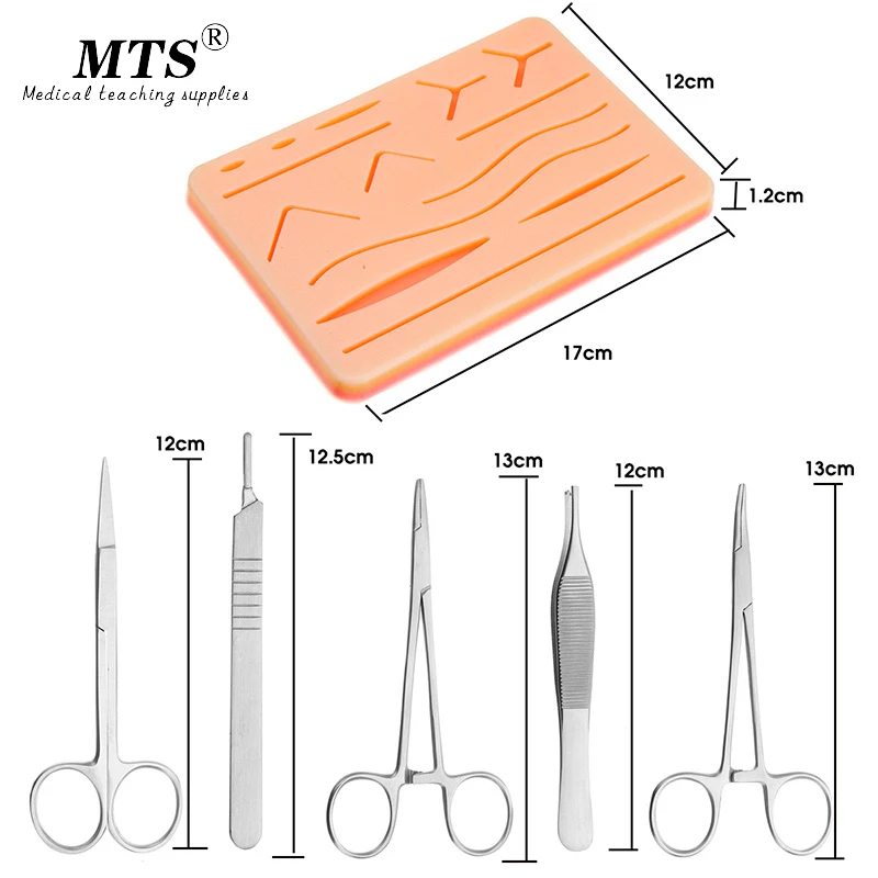 MTS Biological Dissection Tools Suture Silicone Thread Laboratory Equipment Tools Scissors Tweezers Knife Handle image 3