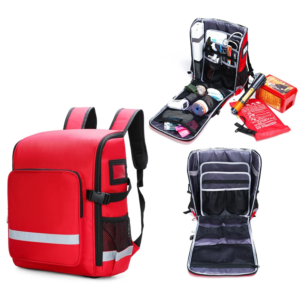 

Waterproof Flame-retardant Rescue Empty Medical Bag Large Capacity Flood Relief Emergency-Kit Escape Backpack Home First Aid Kit