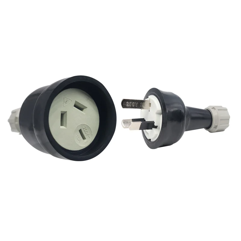 SAA Approved Australia AU 3 Pin AC Electrical Power Adapter Male Plug Socket Outlet 10A 250V NZ Electric Extension Cord Plugs