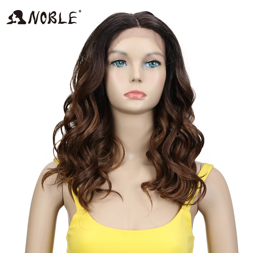 Edle Perücke mit Spitze vorne, 20 Zoll, lockige, gewellte Perücke, Ombré-Blond-Perücke, synthetische Perücken mit Spitze für Damen, Perücke mit Spitze für schwarze Frauen, Cosplay-Perücke. – Detail 25