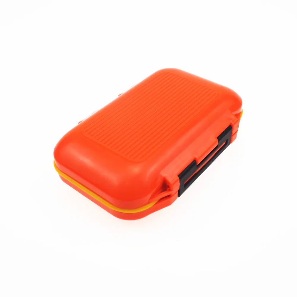 

Double Sided 11.5*7.5*3.5cm Small Case Waterproof Fishing Tackle Box 12 Grids Fishing Lure Hook Bait Storage Box