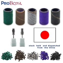 RolinStar sanding bands band 100/pcs Pedicure Manicure Foot Care Tools 80# 150# 240# nail drill bit without mandrel