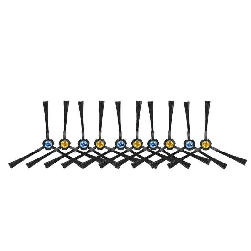 10 ชิ้น/ล็อตหุ่นยนต์เครื่องดูดฝุ่นด้านข้างแปรงสำหรับ iLife V80 V8S X800 หุ่นยนต์เครื่องดูดฝุ่นอุปกรณ์เสริม