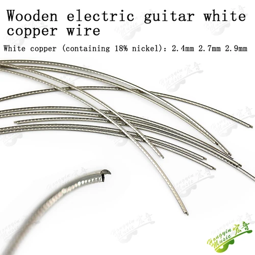 Imagen 2 del producto Trastes de diapasón, cable de traste para guitarra acústica, trastes de latón/cuproníquel/acero inoxidable 2,0/2,2/2,4/2,7/2,9/3,2mm L260mm