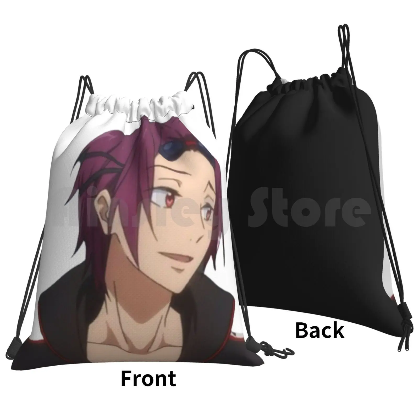 Rin From Free! Backpack Drawstring Bags Gym Bag Waterproof Rin Matusoka Rin Matsuoka Free Swimming Anime Manga Japanese