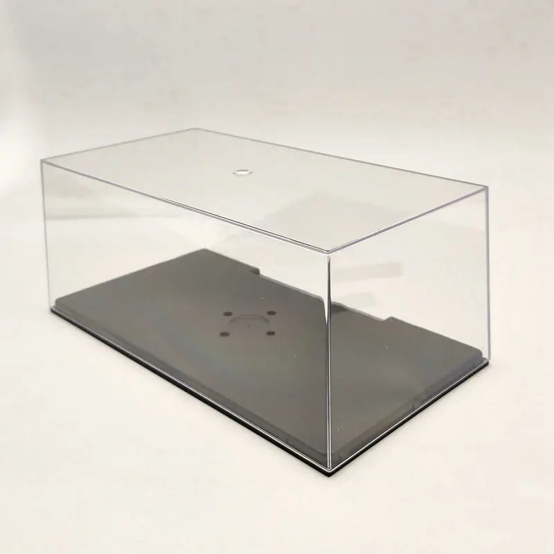 Boîte de présentation en acrylique pour modèle de voiture, couvercle transparent, anti-poussière, fenêtre entière, 22cm, 1:24, 1:32