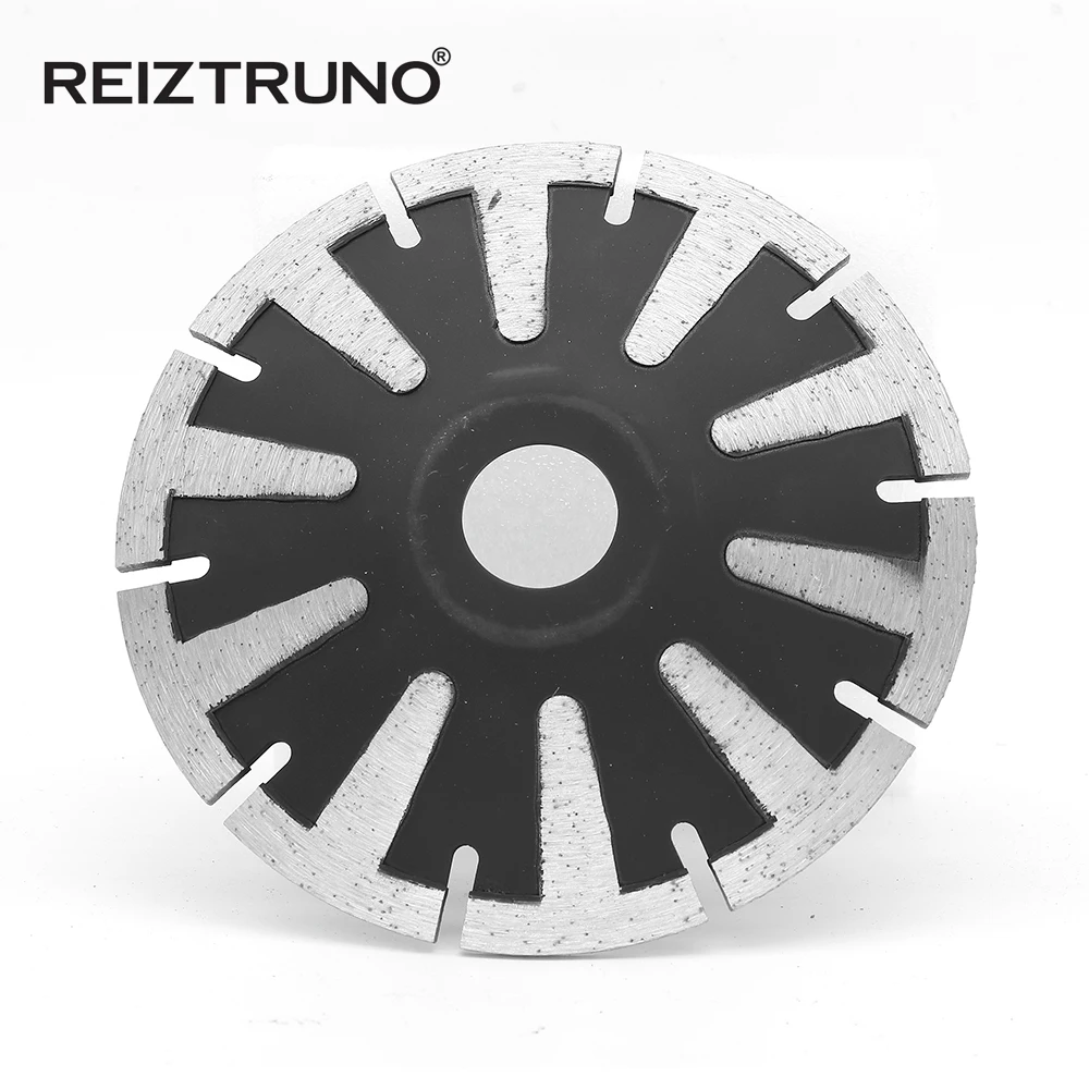Reiztruno 125 Mm Panas Ditekan T Segmen Kurva Pisau Pemotong CNC Diamond Saw Blade untuk Beton Batu Granit Basah penggunaan Kering