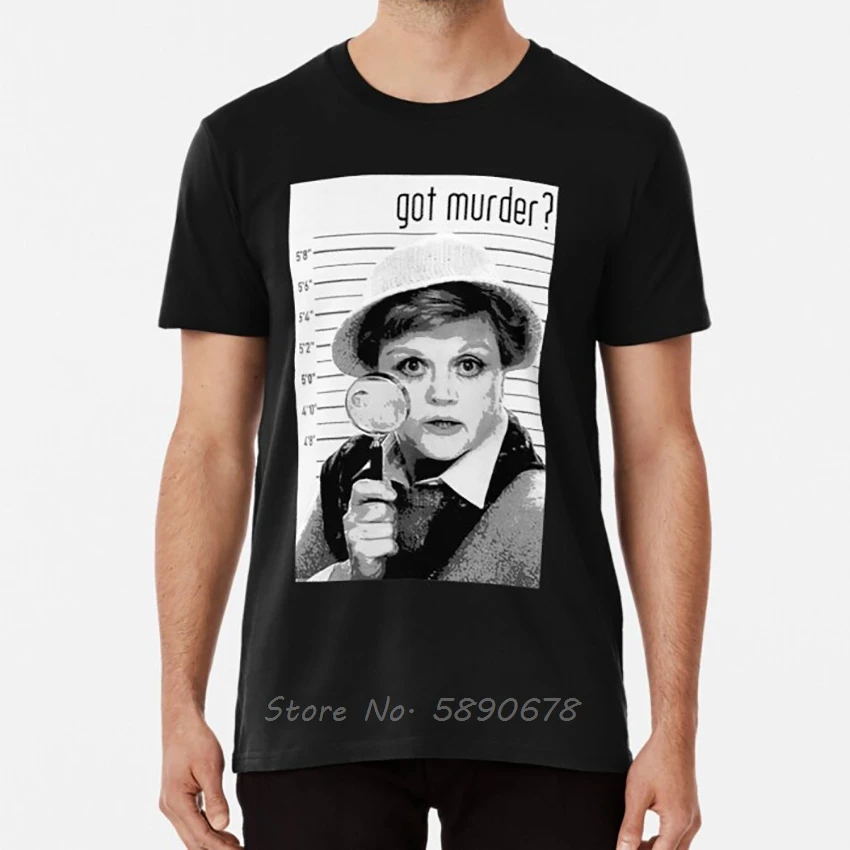 Ha llegado un Murder Camiseta de manga corta para hombre, camisa de manga corta de algodón, estilo Harajuku, con frase Murder She write, Jb, Daisy, Mystery Cabot, Cove, Angela Lansbury, de los años 1980