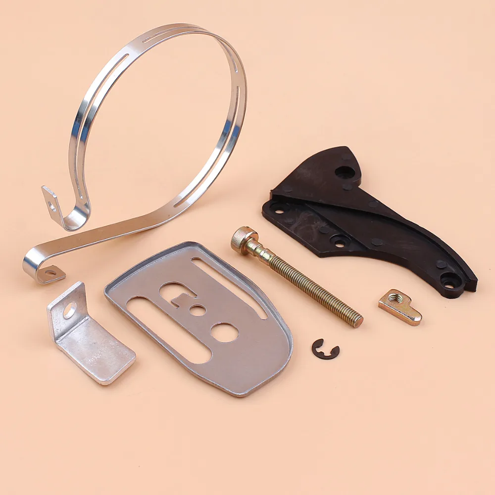 لوحة شريطية سلسلة الموتر الماسك الفرامل الفرقة غطاء ل Husqvarna 36 41 136 137 141 142 الغاز سلسلة مناشير استبدال