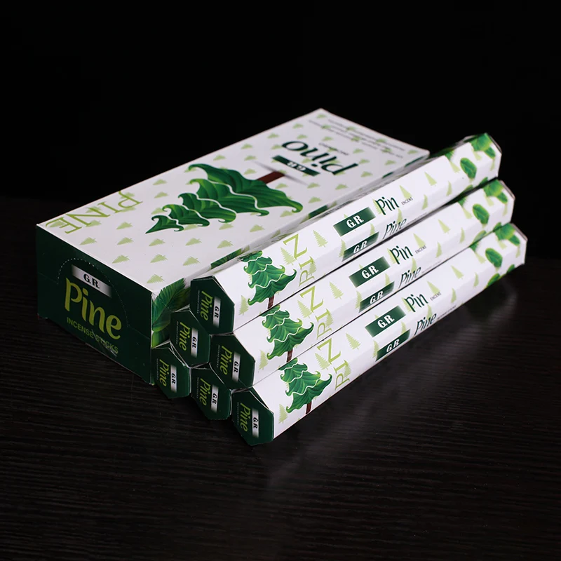 Natural Pine Aroma Incense Stick Imported India Incense Yoga Smell Relax Aromatherapy Incense Health Spices for Indoor Teahouse