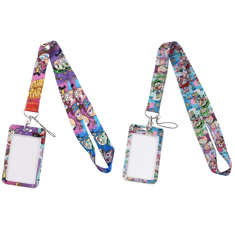 CA250 New Fashion Cartoon Anime Lanyard Key Strap for Phone Keys Cartoon Lanyards ID Badge With Key Ring Holder