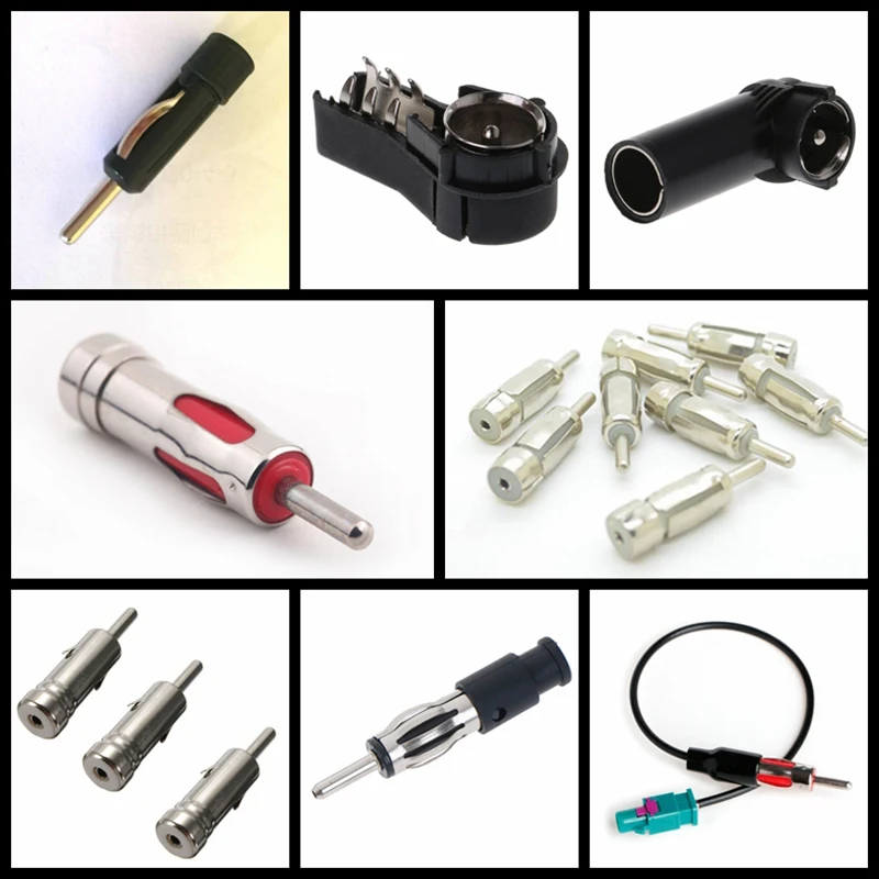 

Car Vehicles Radio Stereo ISO To Din Aerial Antenna Mast Adapter Connector Plug for Car Radio Stereo Autoradio Fit Most