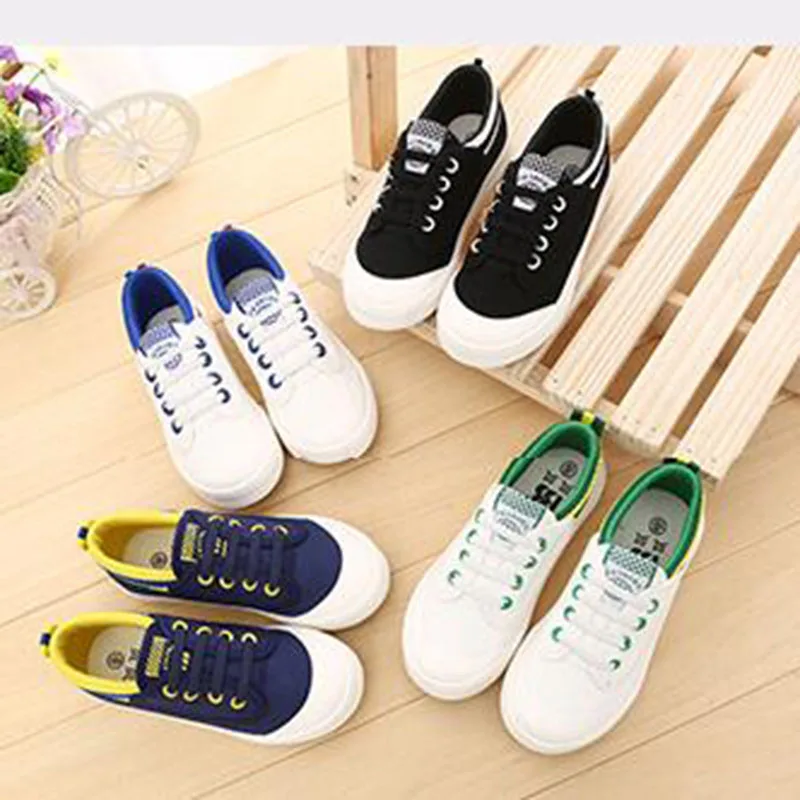 

2019 autumn men's and women's shoes white shoes children's casual elastic canvas shoes children's low to help children's shoes